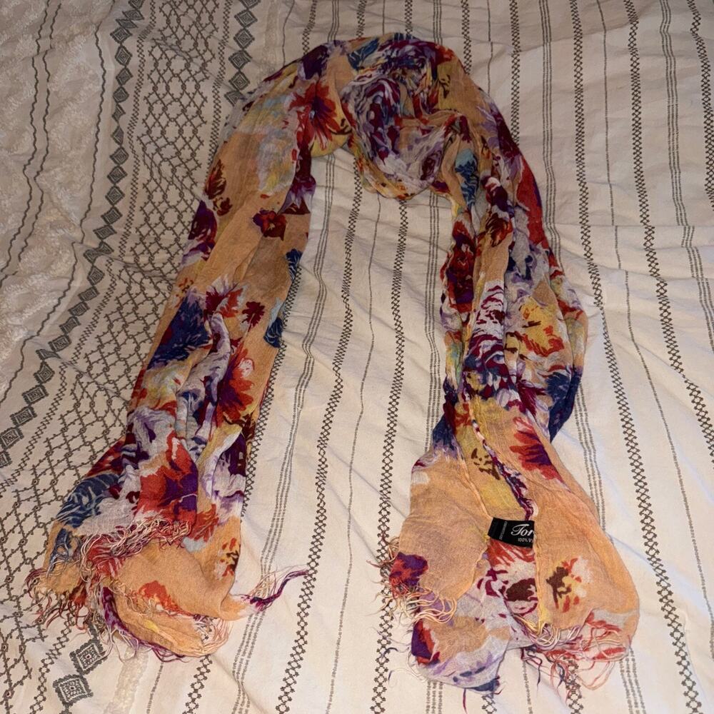 Floral Torino Scarf Spring Fall - Picture 2 of 5